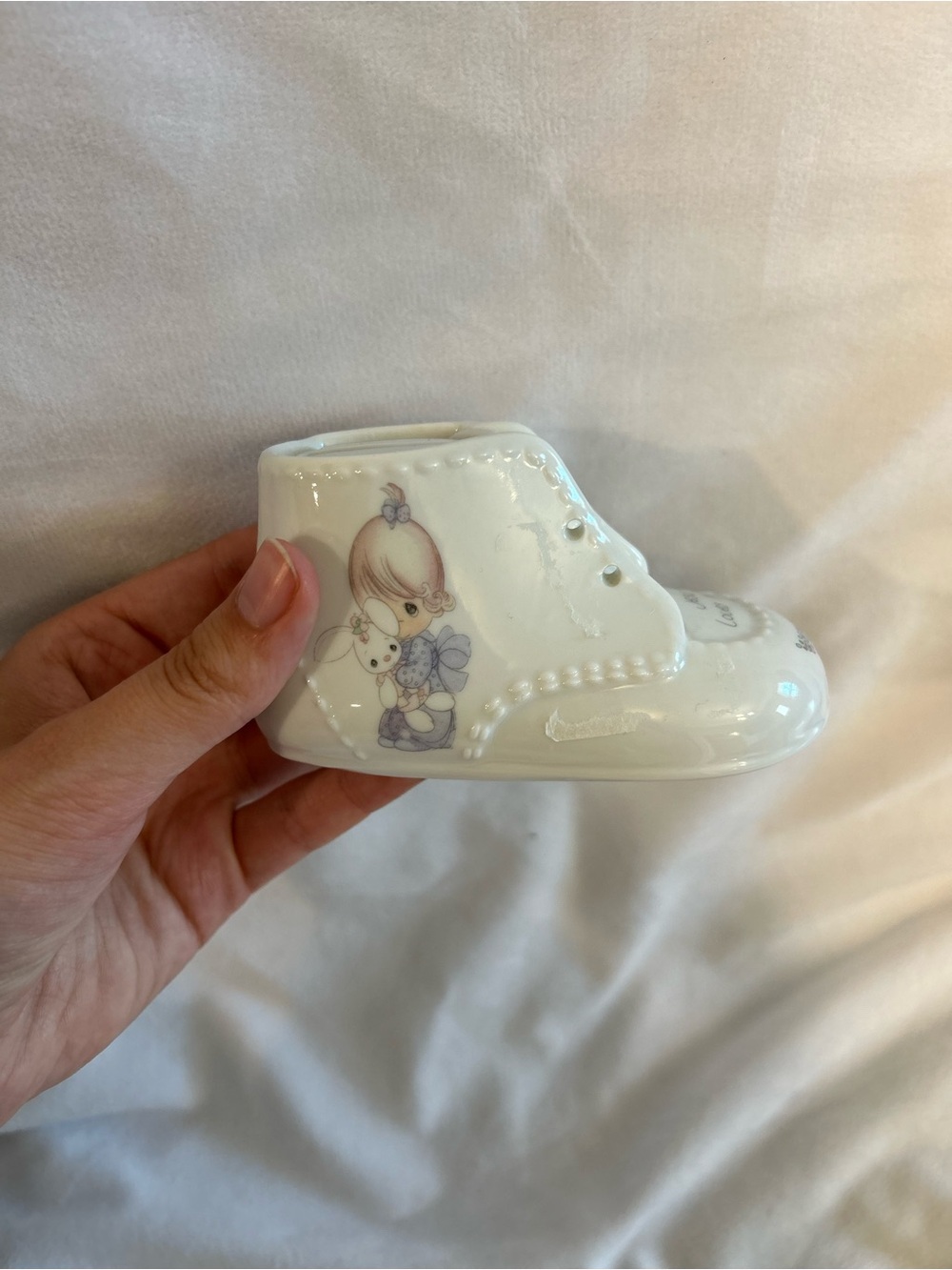 3/15 Precious moments Shoe Piggy Bank